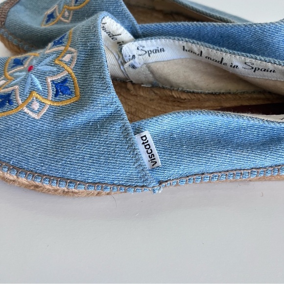 Viscata Women’s Denim Embroidered Espadrilles - Picture 5 of 10